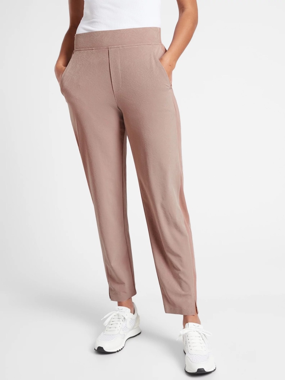 Athleta Brooklyn Mid-Rise Ankle Pant - Tan